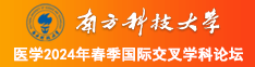 插入骚逼22p南方科技大学医学2024年春季国际交叉学科论坛